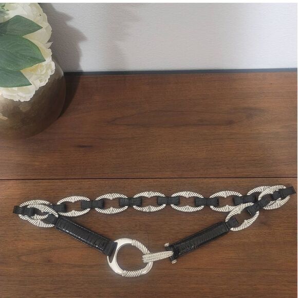 Brighton Leather Metal Loop Belt Sz 40"W - Picture 1 of 8